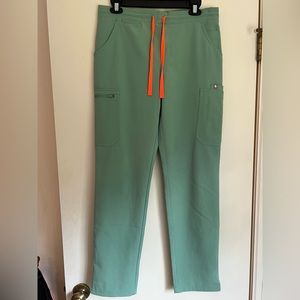 FIGS Yola Skinny Scrub Bottoms (Jade)